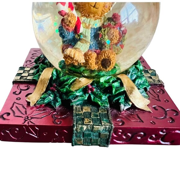 Kirkland Christmas Teddy Bear Snow Globe Trinket Gift Box - Holiday Décor - Picture 4 of 12